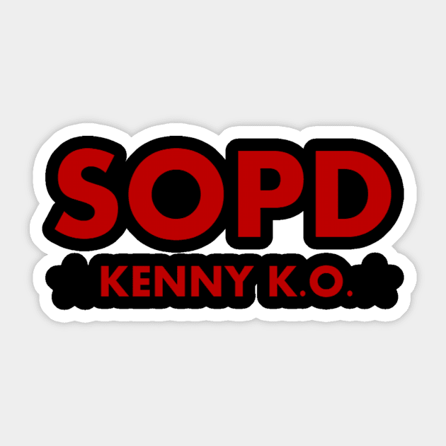 SOPD (Shirts Off Pants Down) Sticker by KENNYKO